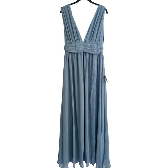 Lulus Maxi Dress Blue Large - Picture 3 of 9
